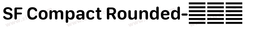 SF Compact Rounded字体转换